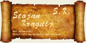 Stojan Kragulj vizit kartica